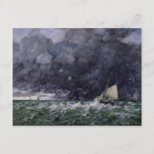 Postal Eugene Boudin - Mares para la tos