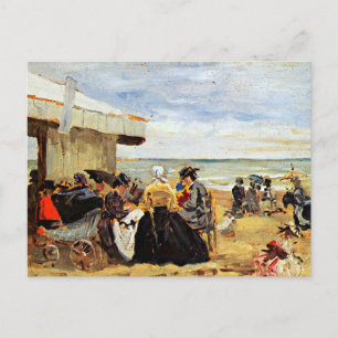 Postal Eugene Boudin: Un panorama playero