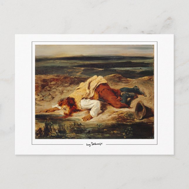 Postal Eugène Delacroix #502 - Postcard Bella Artes (Anverso)