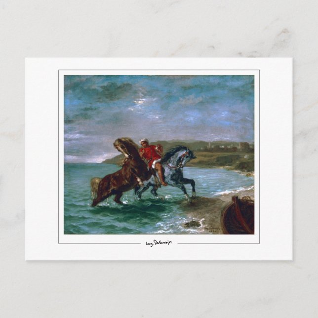 Postal Eugène Delacroix #522 - Postcard Bella Artes (Anverso)