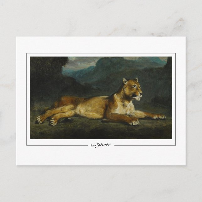 Postal Eugène Delacroix #603 - Postcard Bella Artes (Anverso)