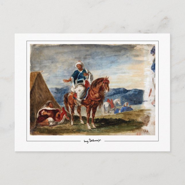 Postal Eugène Delacroix #719 - Postcard Bella Artes (Anverso)