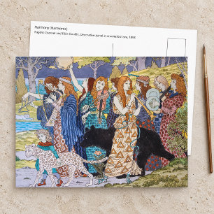 Postal Eugene Grasset - Panel Decorativo Armonía
