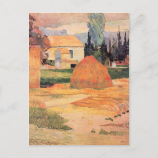 Postal Eugène Henri Paul Gauguin - Granjas de Arles