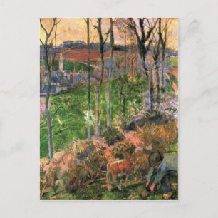 Postal Eugène Henri Paul Gauguin - Small Breton Wooden Sh