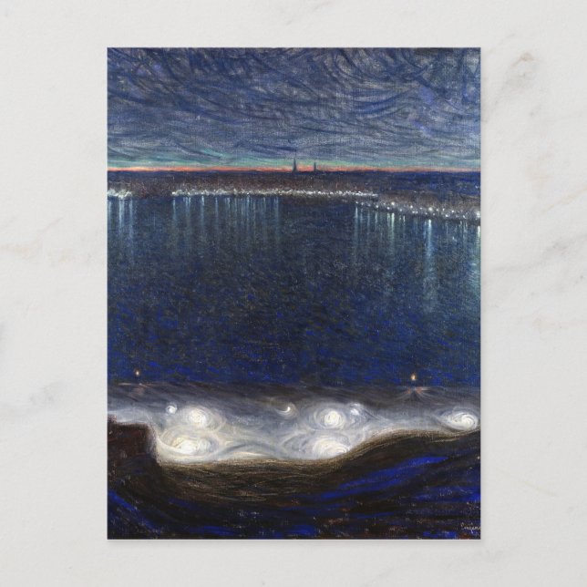 Postal Eugène Jansson Riddarfjärden, Estocolmo (Anverso)