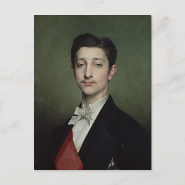 Postal Eugene-Louis-Napoleón Bonaparte 1874 (Anverso)