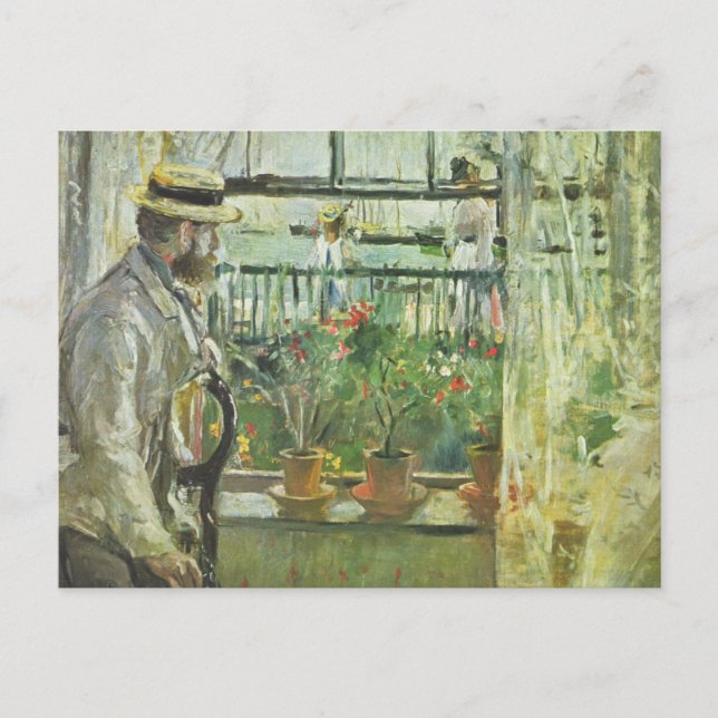 Postal Eugene Manet en la Isla de Wight, Berthe Morisot (Anverso)
