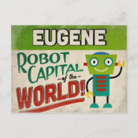 Eugene Oregon Robot - Funny Vintage