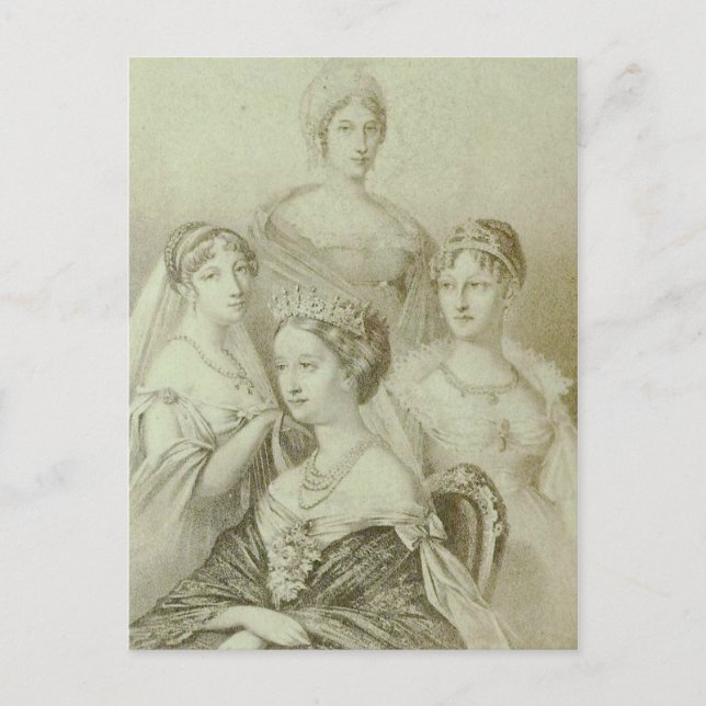 Postal Eugenie de la emperatriz de Francia #002F (Anverso)