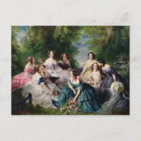 Eugenie rodeada por sus damas de espera