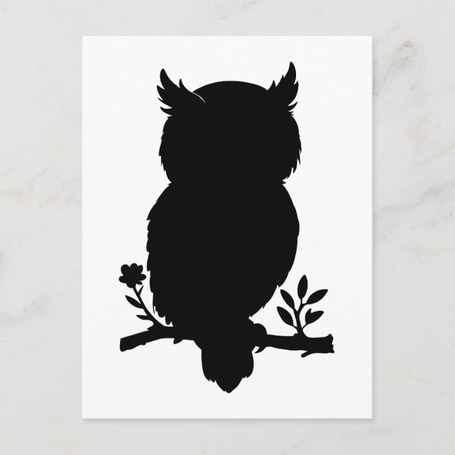 Postal Eule - Scherenschnitt (Anverso)