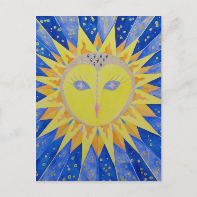 Postal Eule Sun Owl (Anverso)