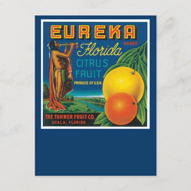 Postal Eureka Brand Florida Citrus Fruit (Anverso)