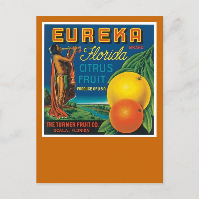 Postal Eureka Florida Citrus Fruit (Anverso)