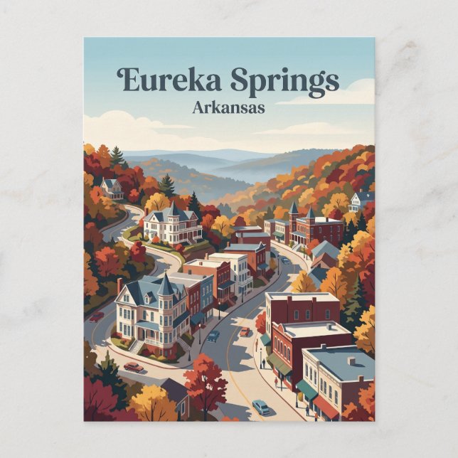Postal Eureka Springs EE. UU. (Anverso)
