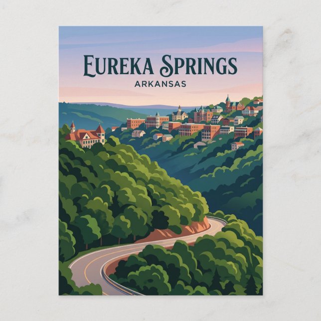 Postal Eureka Springs EE. UU. (Anverso)