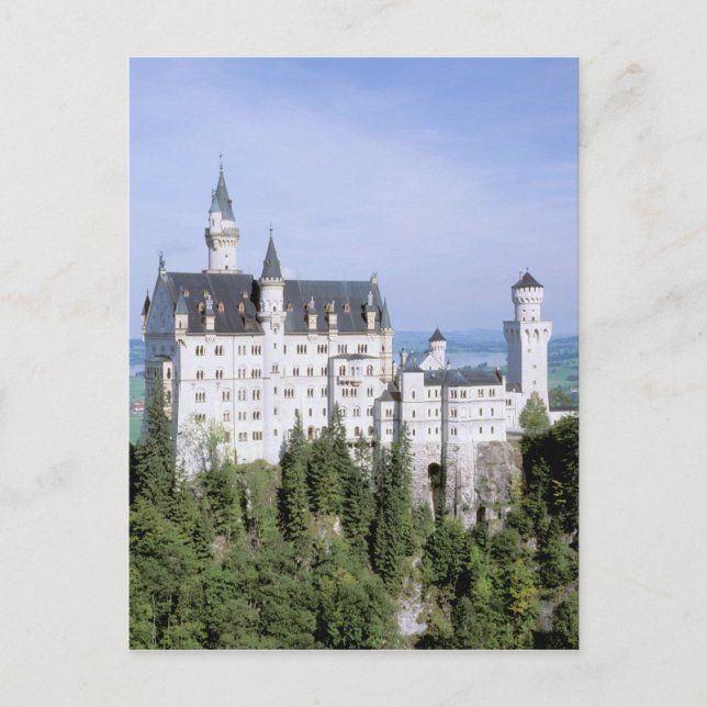 Postal Europa, Alemania, castillo de Neuschwanstein, cons (Anverso)