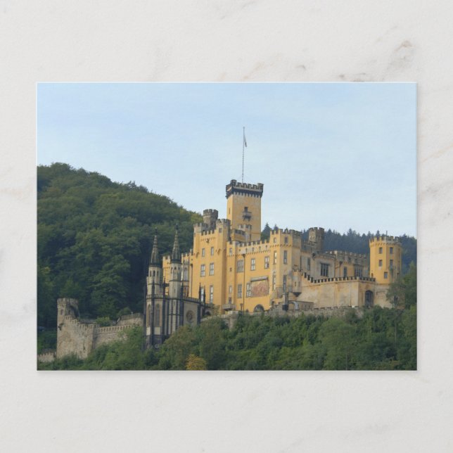 Postal Europa, Alemania, cerca de Koblenz, Castle Schloss (Anverso)