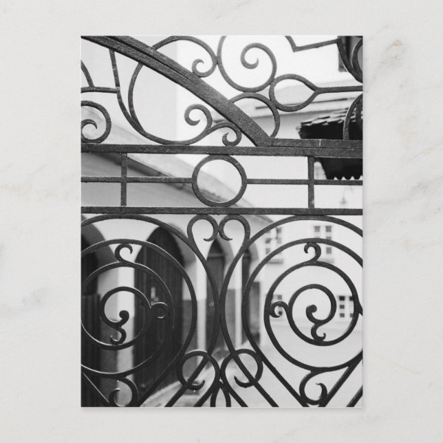 Postal Europa, Austria, Salzburgo. Detalle de la puerta m (Anverso)