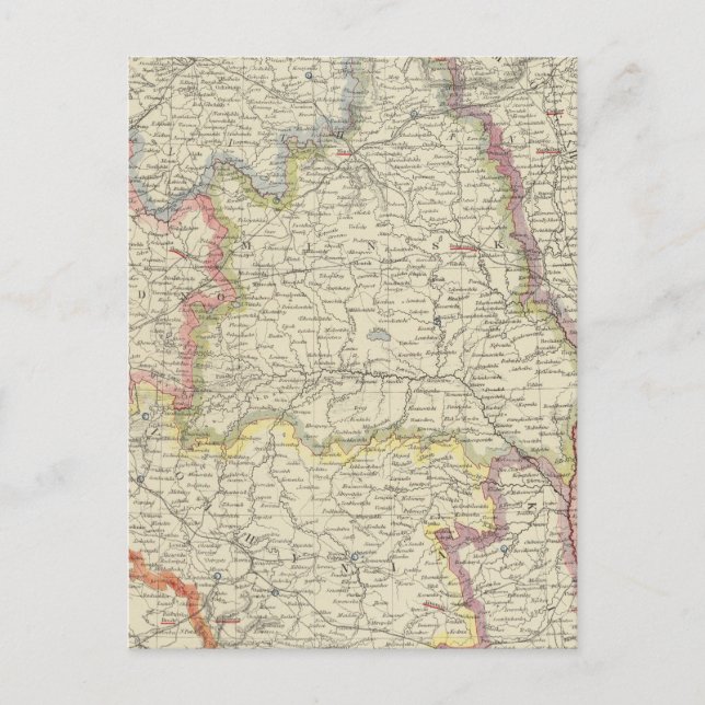 Postal Europa, Bielorrusia, Ucrania (Anverso)