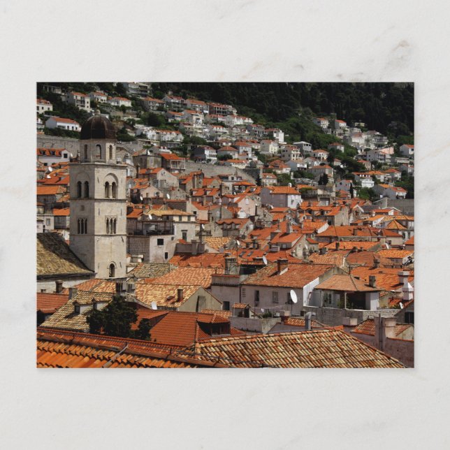 Postal Europa, Croacia. Ciudad amurallada medieval de (Anverso)