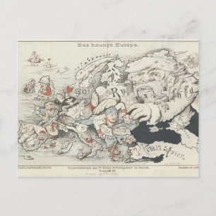 Postal Europa de hoy, 1887