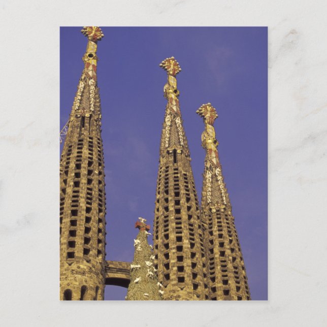 Postal Europa, España, Barcelona Sagrada Familia (Anverso)