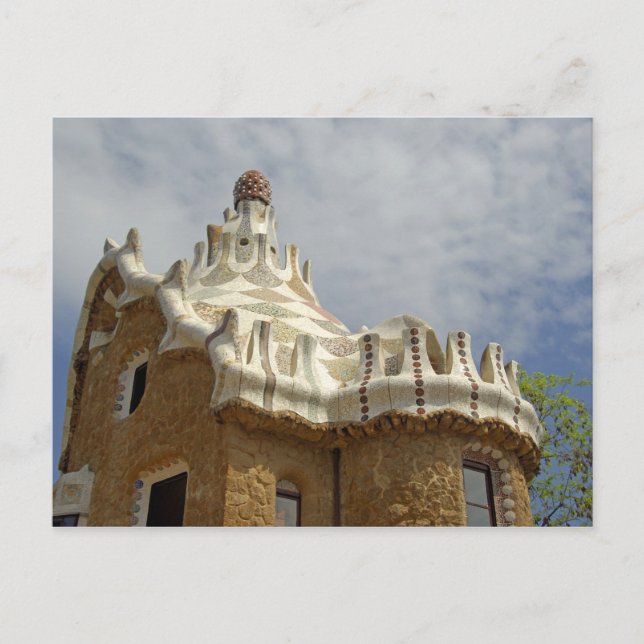 Postal Europa, España, Cataluña, Barcelona. Park Guell, 2 (Anverso)