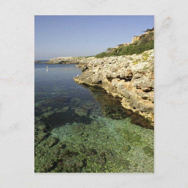 Postal Europa, España, Menorca, Binibeca. (Anverso)