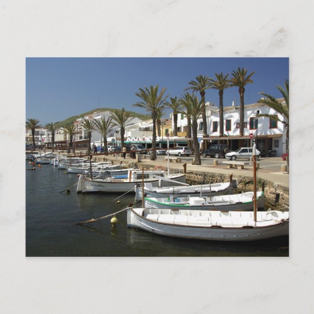 Postal Europa, España, Menorca. Pesca (Anverso)