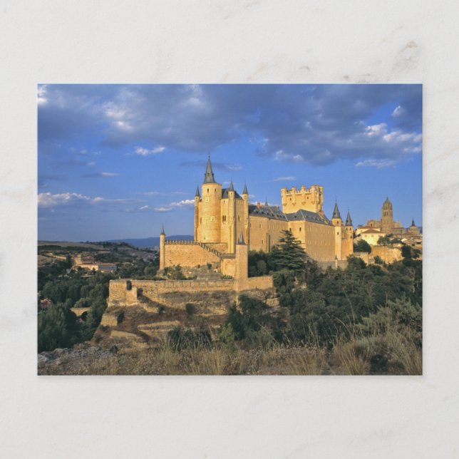 Postal Europa, España, Segovia. El Alcazar, un mundo (Anverso)