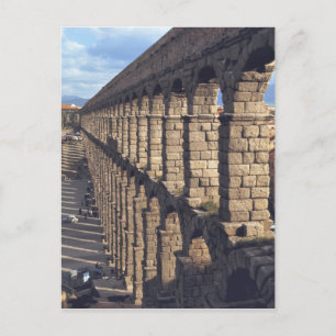 Postal Europa, España, Segovia. La luz tardía proyecta so