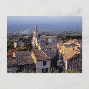 Postal Europa, Francia, Bonnieux. La luz del atardecer ca