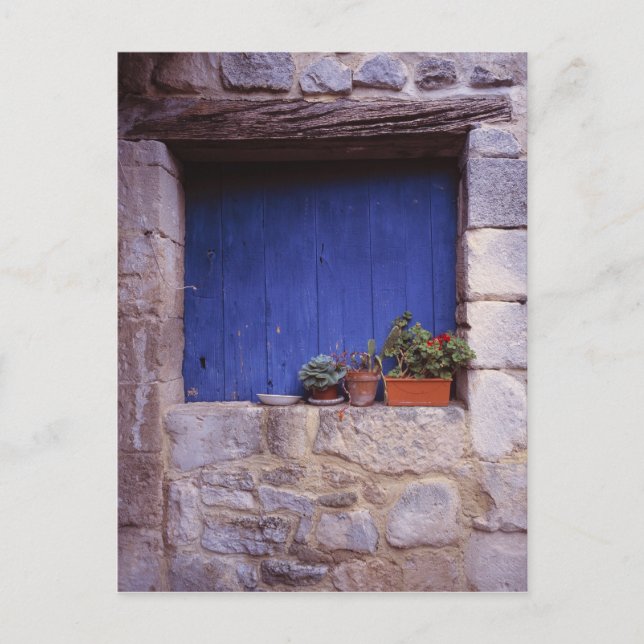 Postal Europa, Francia, Cereste. Una puerta azul añade co (Anverso)