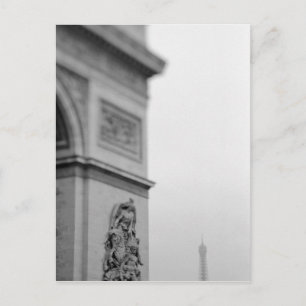 Postal Europa, Francia, París. Arco de Triunfo y 2