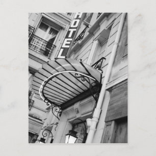 Postal Europa, Francia, París. Detalle del hotel Left Ban