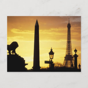 Postal Europa, Francia, París, Place de Concorde.