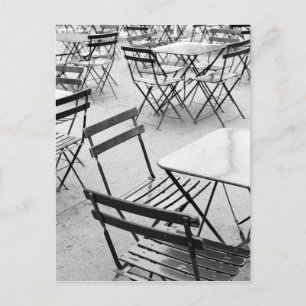 Postal Europa, Francia, París. Sillas, Jardin du 3