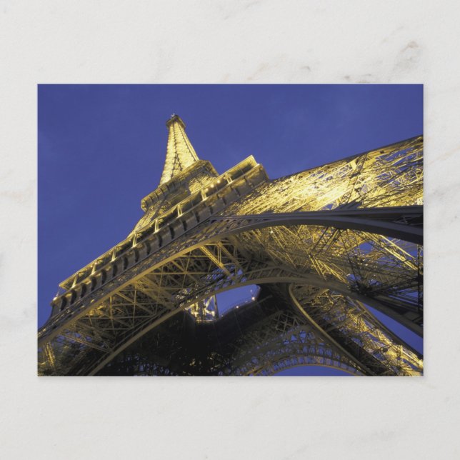Postal Europa, Francia, París, Torre Eiffel, tarde 2 (Anverso)