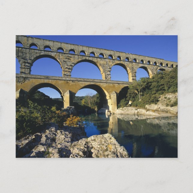 Postal Europa, Francia, Pont du Gard. Pont du Gard, (Anverso)