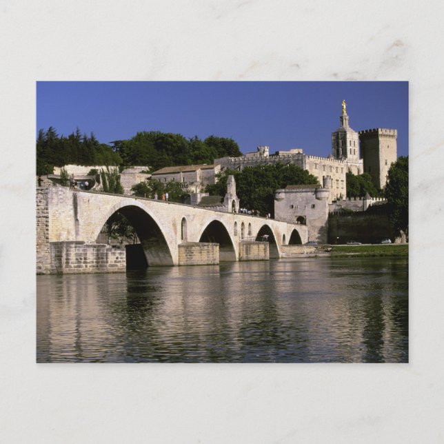 Postal Europa, Francia, Provence, Aviñón. DES de Palais (Anverso)