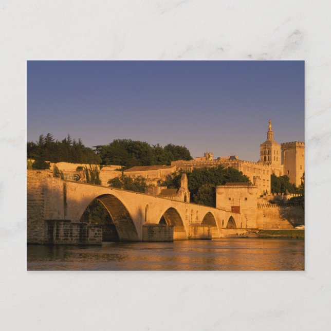 Postal Europa, Francia, Provenza, Aviñón. Palacio de los  (Anverso)