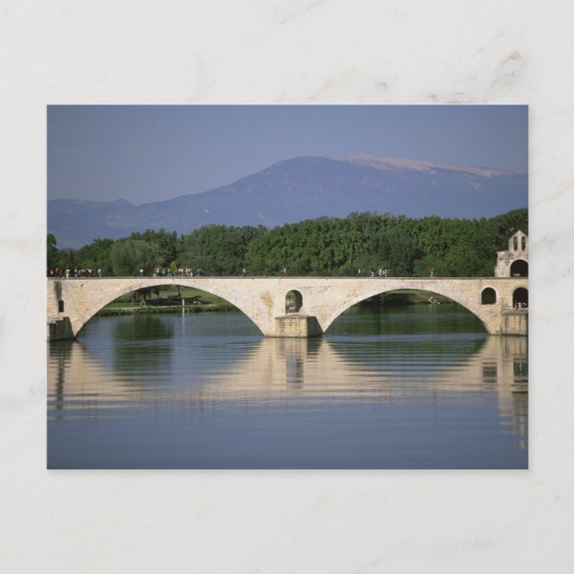 Postal Europa, Francia, Provenza, Aviñón. Pont St, (Anverso)