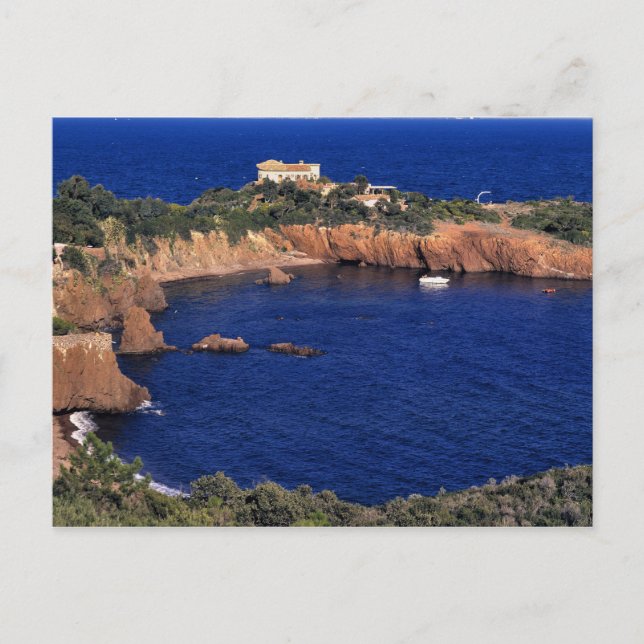 Postal Europa, Francia, Theoule-sur-Mer. Un tejado de tej (Anverso)