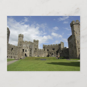 Postal Europa, Gales, Caernarfón. Castillo de Caernarfon,
