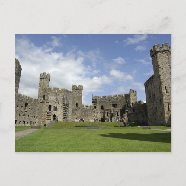 Postal Europa, Gales, Caernarfón. Castillo de Caernarfon, (Anverso)