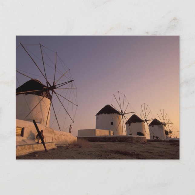 Postal Europa, Grecia, Islas Cícladas, Mykonos, (Anverso)