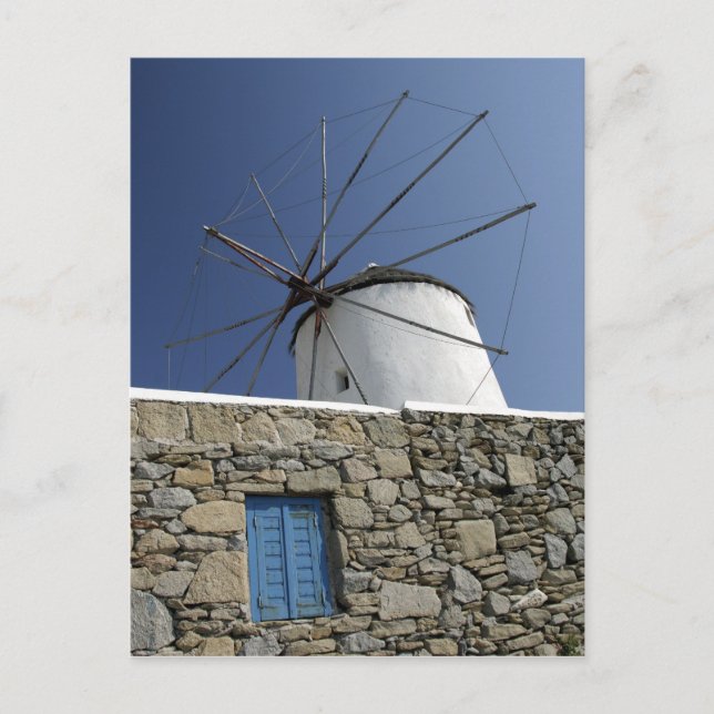 Postal Europa, Grecia, Mykonos. 2 (Anverso)