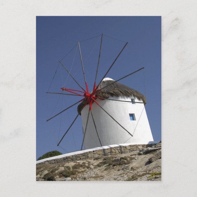 Postal Europa, Grecia, Mykonos. 3 (Anverso)